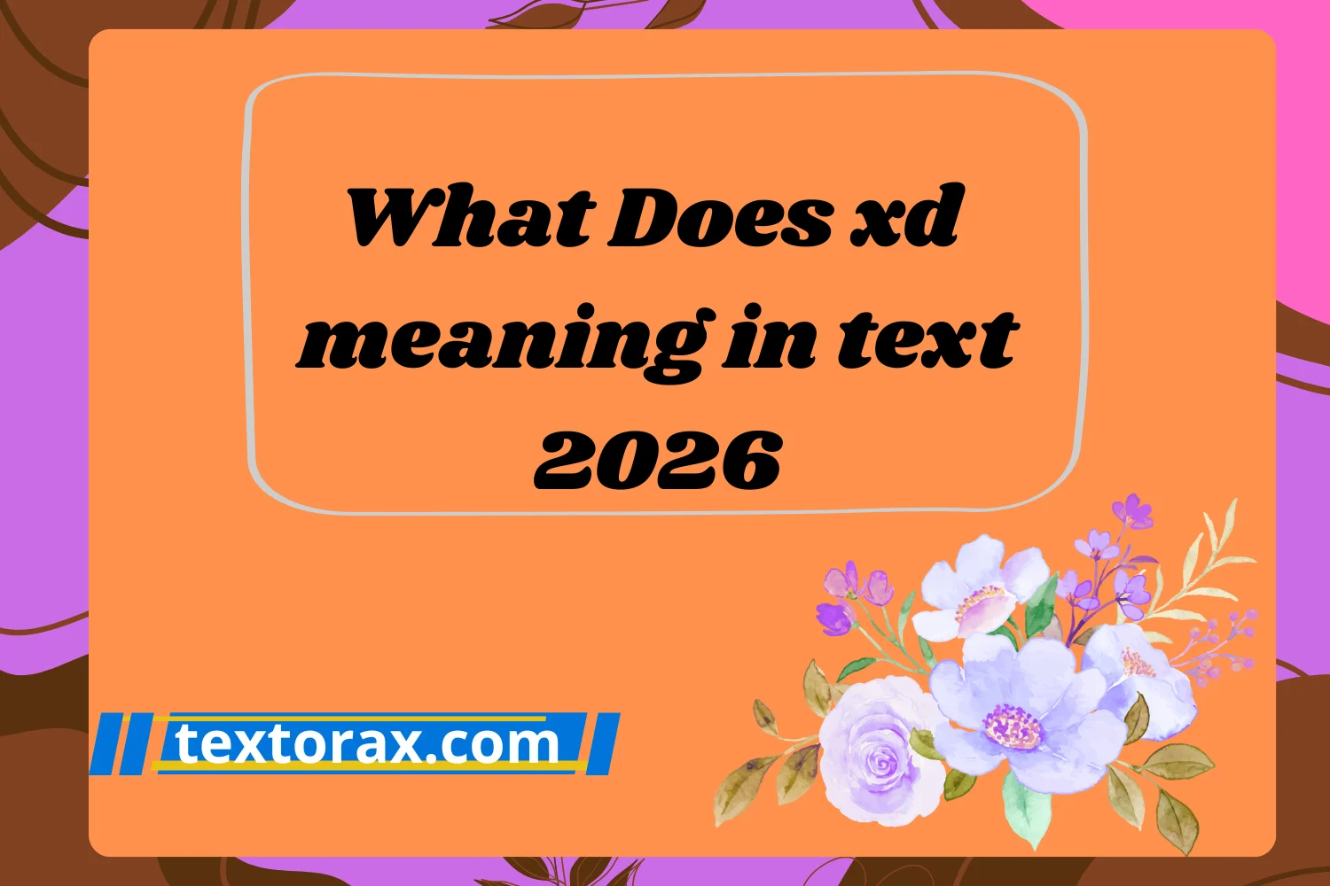 What Does xd meaning in text