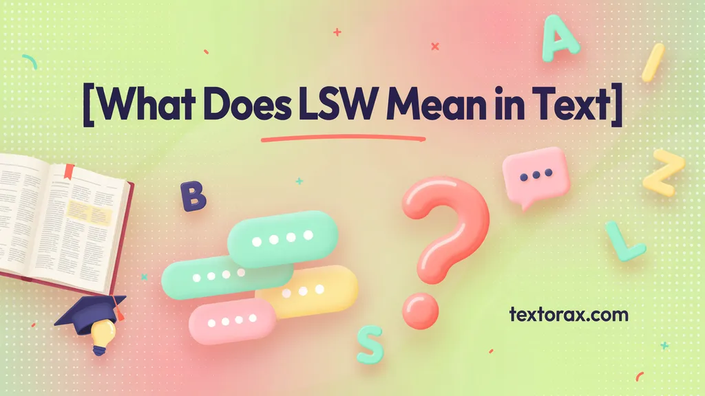 What Does LSW Mean in Text