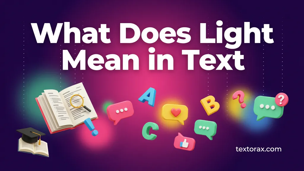 What Does Light Mean in Text