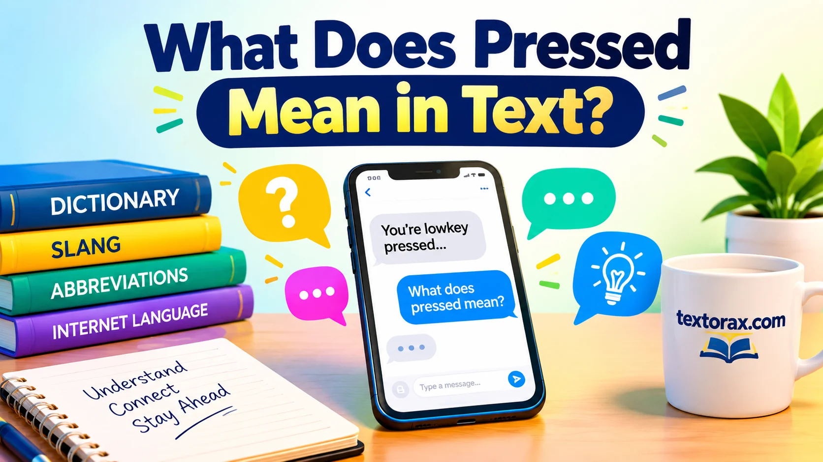 What Does Pressed Mean in Text